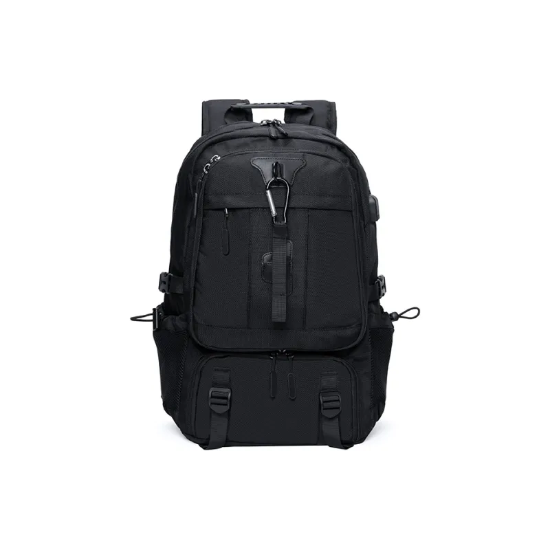 GUSKI Polyester Backpack Men's Black-0