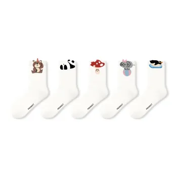 Primeet Mid Calf Socks Women's 5 Pack