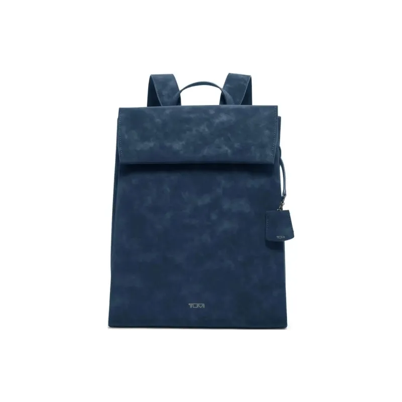 TUMI Leather Backpack Women's Blue-0