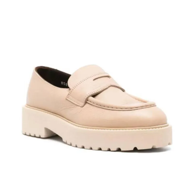 DOUCAL'S Leather Penny Loafers Women's-2