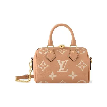 LOUIS VUITTON Speedy Leather Pillow Bag, Crossbody Bag, One Shoulder Handbag Women's Brown