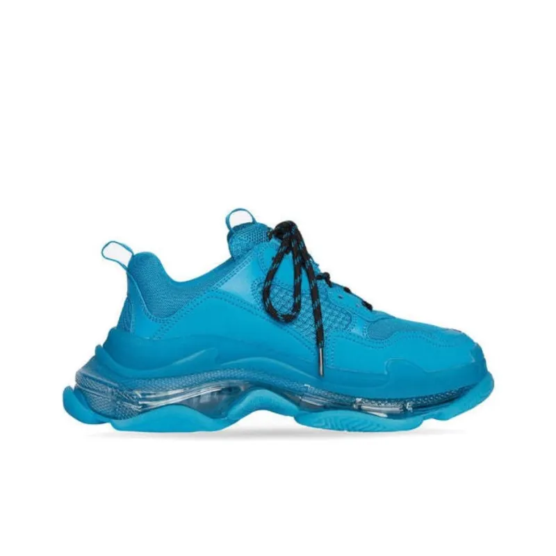 Balenciaga Triple S Clear Sole Teal Blue-1