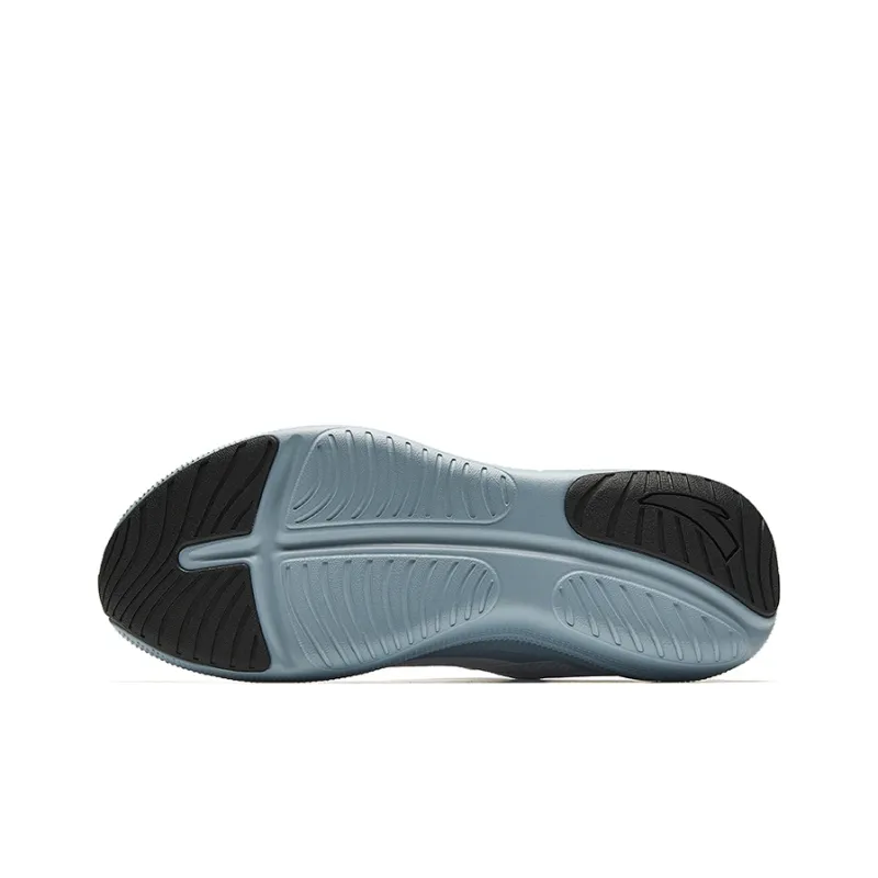 Anta Running Collection Non slip Wear resistant Shock Absorption Low Top Casual Running Shoes Men's Gray Blue-4