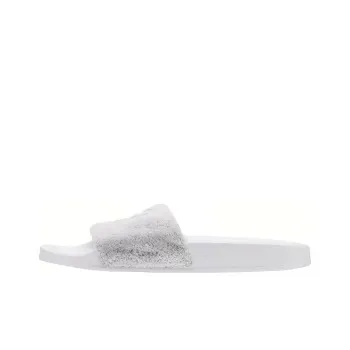 Reebok Classic Slide Rubber Sole Slip-Resistant Abrasion-Resistant Slide Slippers Men's White Gray