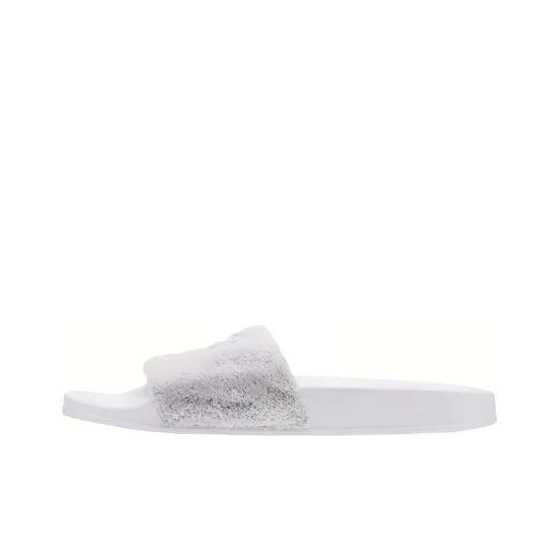 Reebok Classic Slide Rubber Sole Slip-Resistant Abrasion-Resistant Slide Slippers Men's White Gray-0
