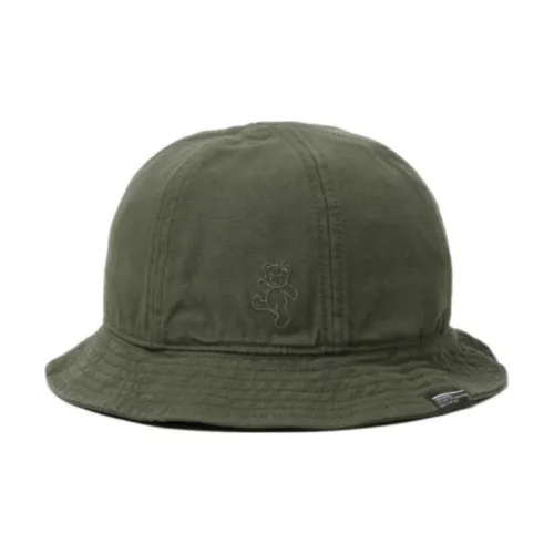 :CHOCOOLATE Cotton Bucket Hats Unisex Green