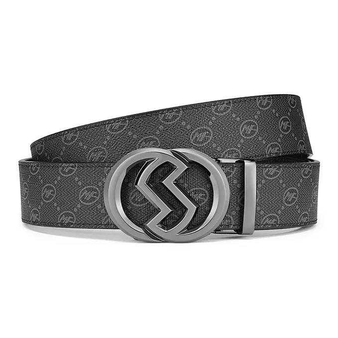 FAIRWHALE Pvc Leather Belts Men's Width 3.5CM-2
