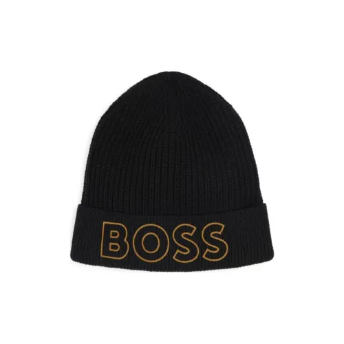 BOSS Kidswear Logo-embroidered Cotton Beanie