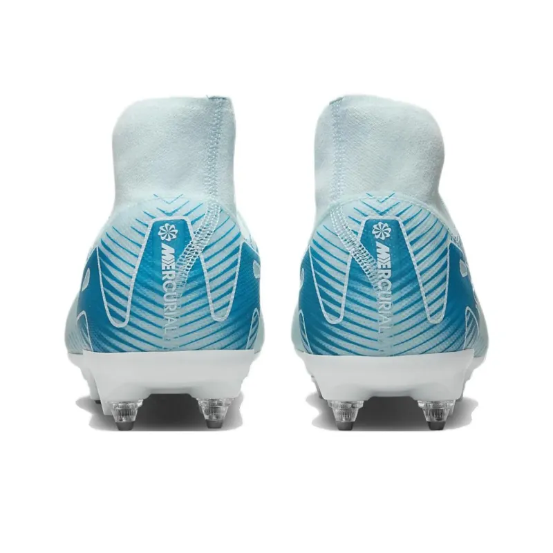 Nike Mercurial Superfly 10 Anti Slip Wear Resistant Soccer Shoes Unisex Blue-4
