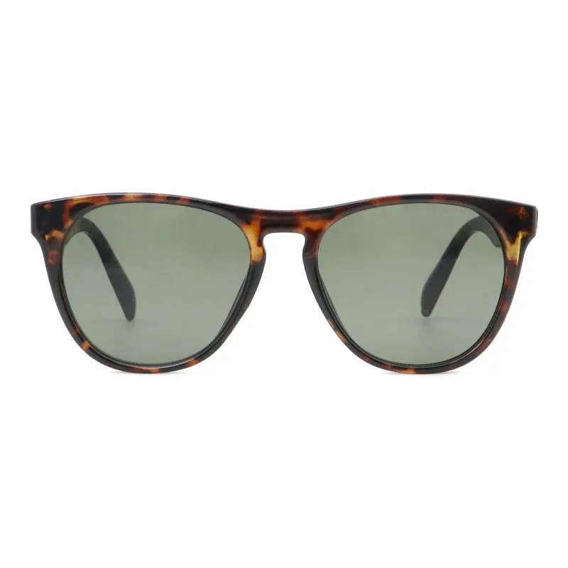 Pair Ponyo Oval Sunglasses Unisex Tortoiseshell-1