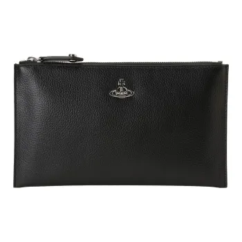 Vivienne Westwood Vegan Grained Leather Wallet Women's Black