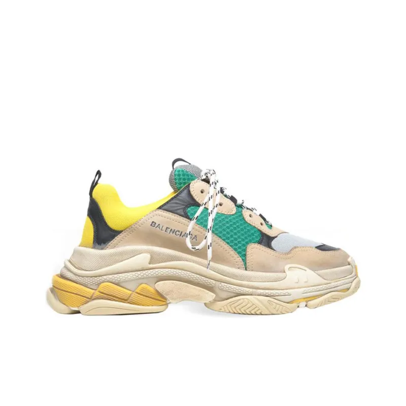 Balenciaga Triple S Sneaker 'Green Yellow' 2018-1