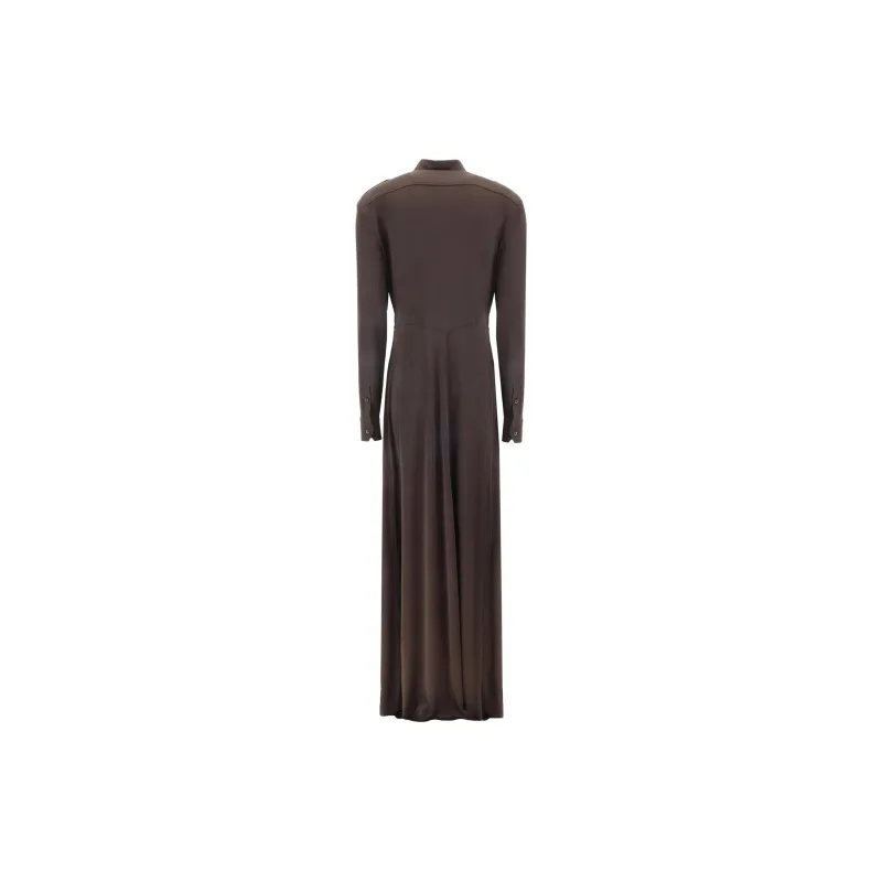 TOM FORD Shimmery Jersey Long Shirt Dress-1