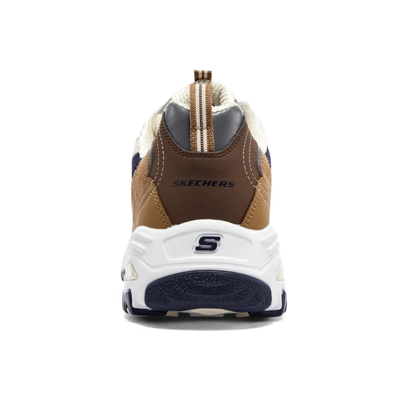 Skechers D'LITES 1.0 Anti Slip Wear Resistant Low Top Chunky Sneakers Men's Beige Brown-5