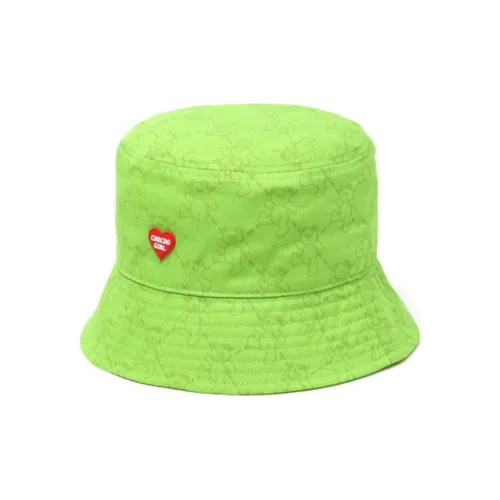 :CHOCOOLATE Cotton Bucket Hats Unisex Green