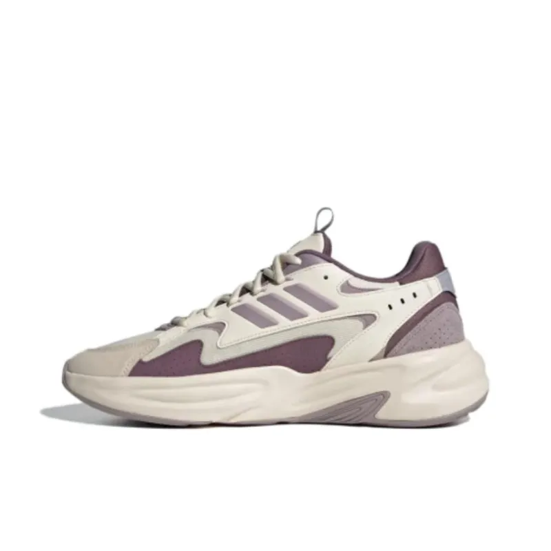 Adidas Ozwave Anti-Slip Wear-Resistant Low-Top Chunky Sneakers Unisex White-0