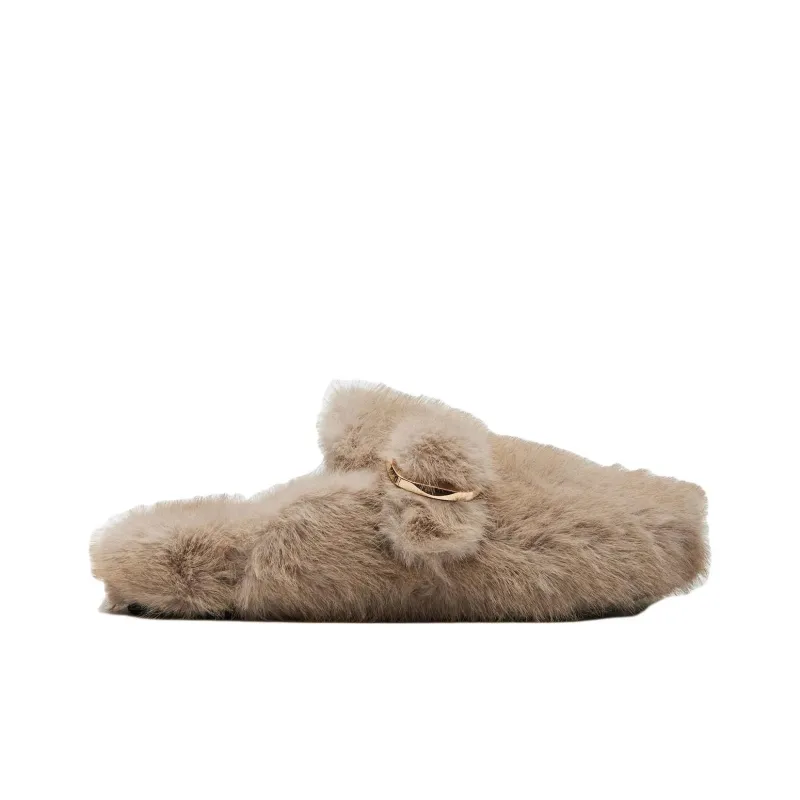 STEVE MADDEN Quiet Wrap-toe Slippers Women's Beige-1