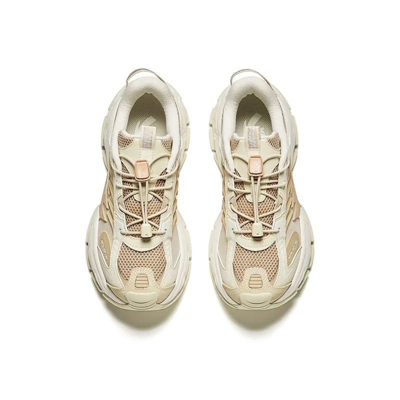 Anta Star Moon 2 Anti-Slip Wear-Resistant Low-Top Chunky Sneakers Women's Beige Yellow-2