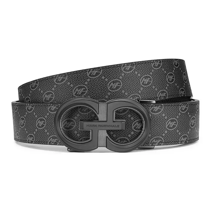 FAIRWHALE Pvc Leather Belts Men's Width 3.5CM-2