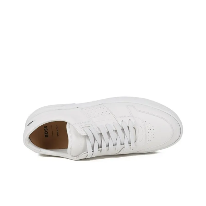 HUGO BOSS Low Top Skateboard Shoes Men's White-3