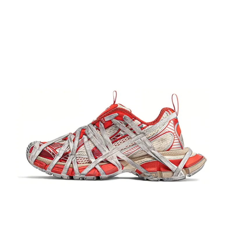 Balenciaga 3XL Extreme Lace Orange Beige Distress-0