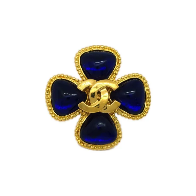 CHANEL Pre-Owned 1996 CC Gripoix Brooch-0