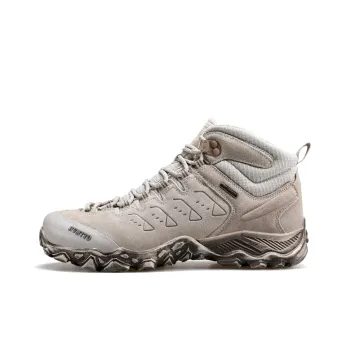 HUMTTO Anti Slip And Wear Resistant Coverage Support Rebound Grip High Top Hiking Shoes Men's Wind Sand Yellow