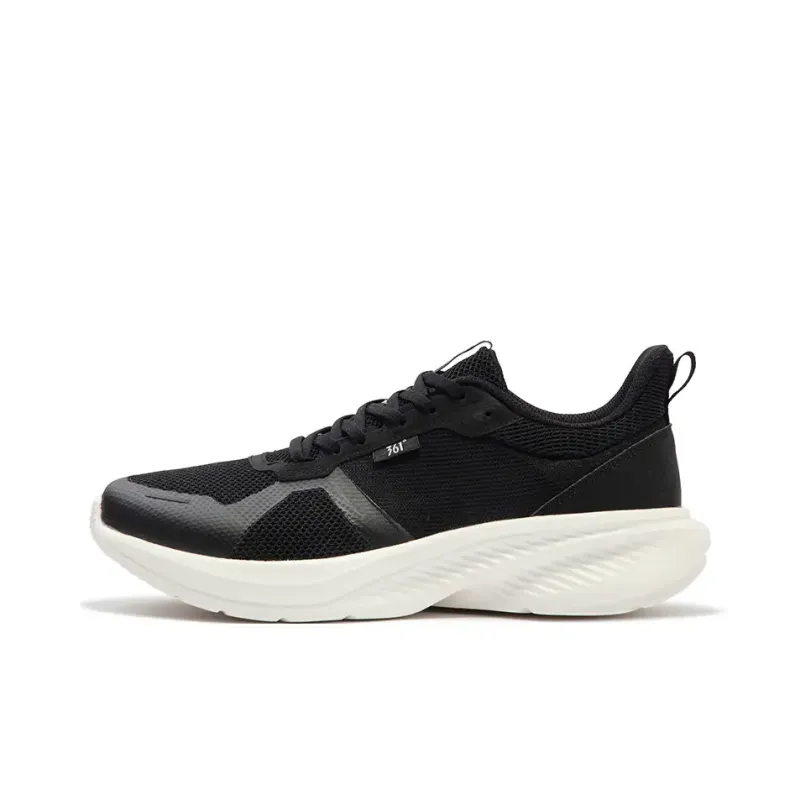 361° Cushioning Breathable Low Top Casual Running Shoes Men's Black White-0