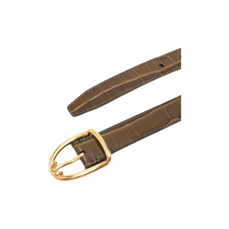 TOM FORD Crocodile-embossed Belt-1