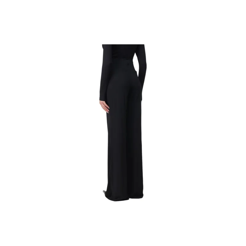 Jacquemus Le Pantalon Drapeado Jersey Pants 'Black'-1