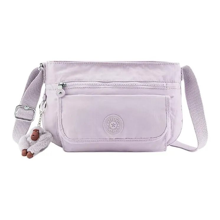 Kipling Polyamide Shoulder Bag, Crossbody Bag Small Size Women's Joyful Pink Purple-0