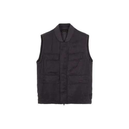 STONE ISLAND Vests Unisex Black