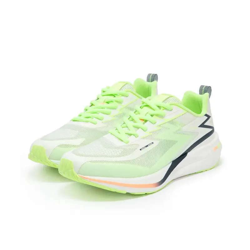 361° Wear Resistant Breathable Cushioning Low Top ET PU Foam Casual Running Shoes Men's White Green-2