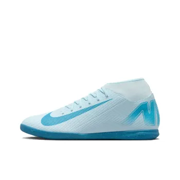 Nike Mercurial Superfly 10 IC/IN Anti Slip Wear Resistant Soccer Shoes Unisex Blue