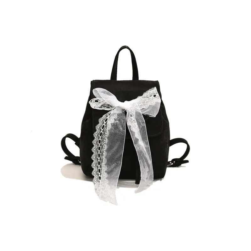 SEVENMOONS PU Backpack Women's Black/Ecru/Silver/Blue/Pink-1