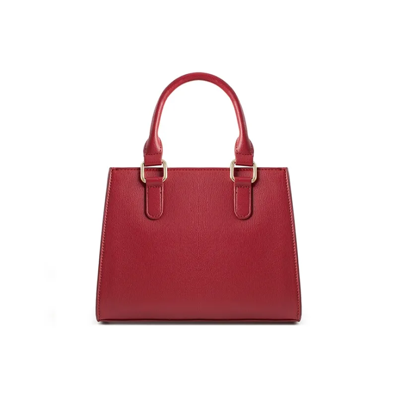 Vigno Synthetic Leather Handbag One Shoulder Crossbody Regular Women's Red-2