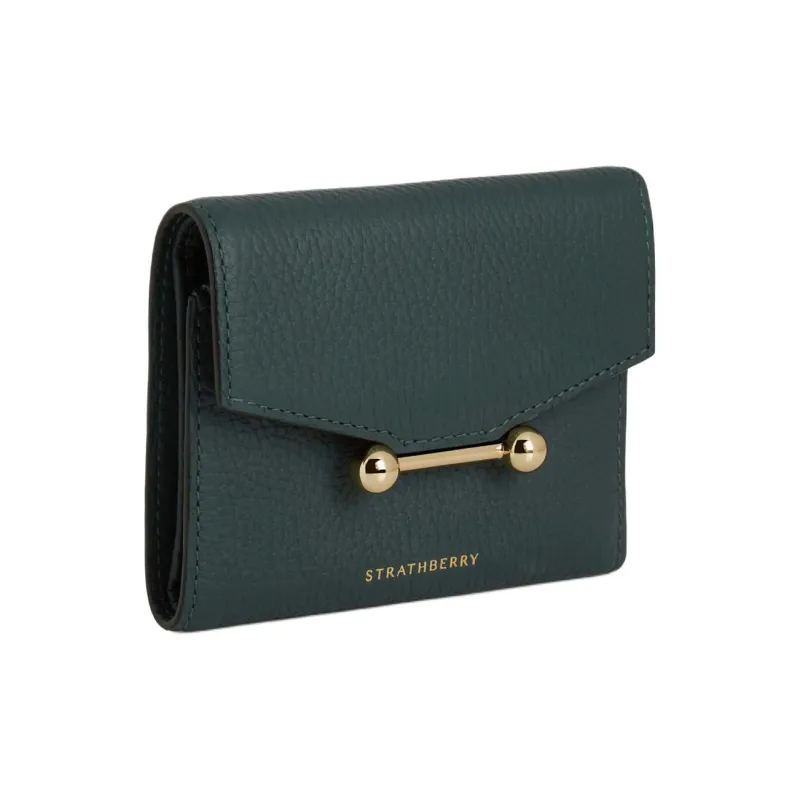Strathberry Calfskin Wallet Regular Women's Dark Green-1