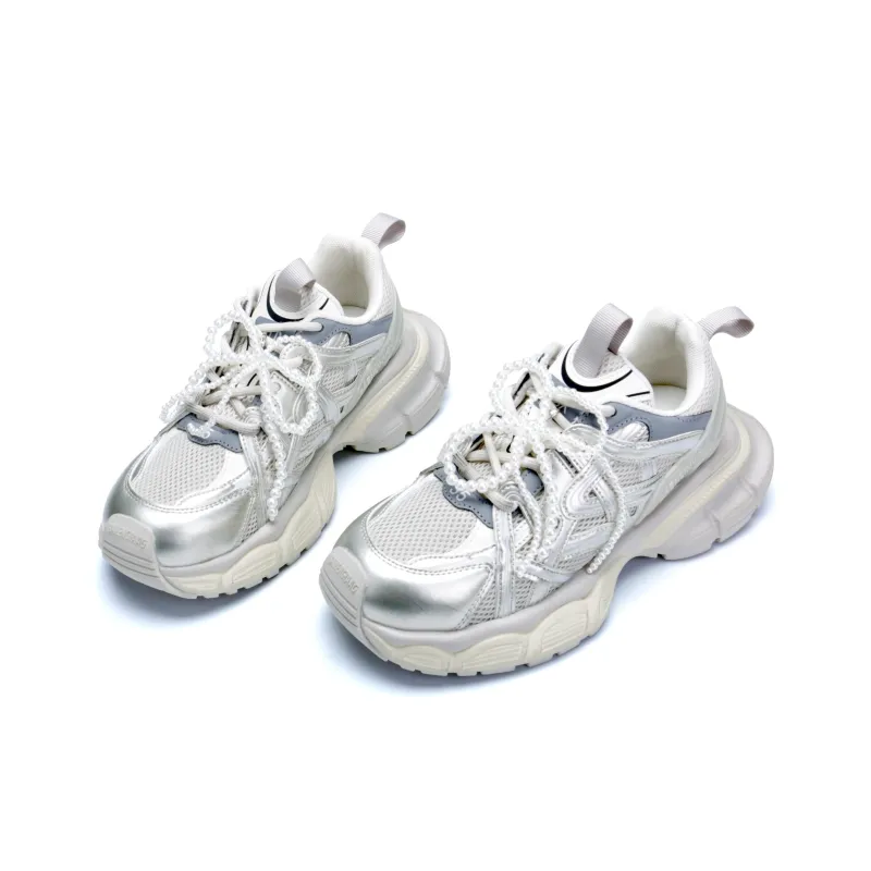 KUX Cushioned Slip-Resistant Breathable Low-Top Chunky Sneakers Women's-11