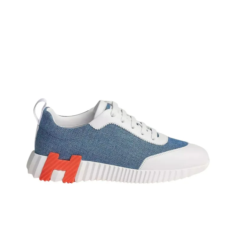 HERMES Bouncing Low Top Sports Casual Shoes Women's Blue-1