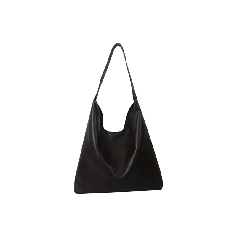 SEVENMOONS PU Shoulder Bag Regular Women's Brown/Black-5