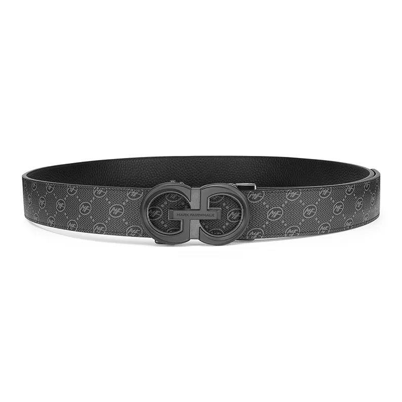 FAIRWHALE Pvc Leather Belts Men's Width 3.5CM-1