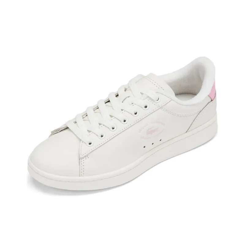 LACOSTE Low Top Skateboard Shoes Women's White-1