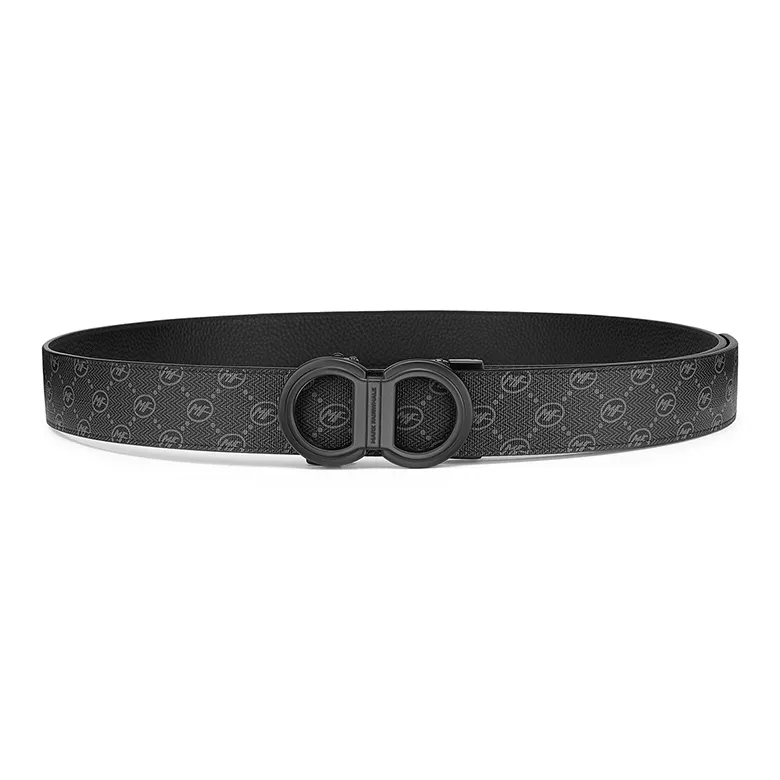 FAIRWHALE Pvc Leather Belts Men's Width 3.5CM-2
