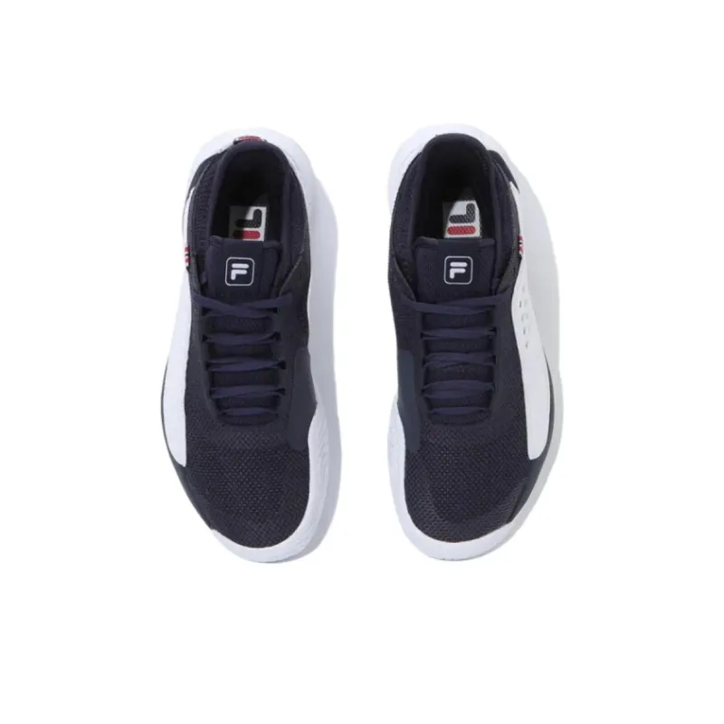 FILA Anti Slip Wear Resistant Low Top Tennis Shoes Women's Black-3