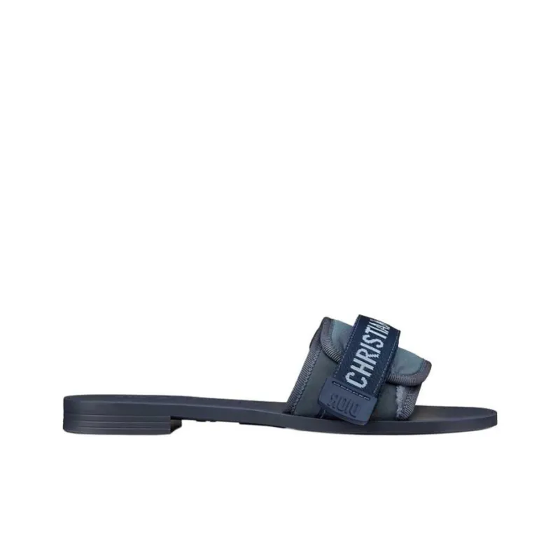 DIOR DIORevolution Slide Slippers Women's Blue-1