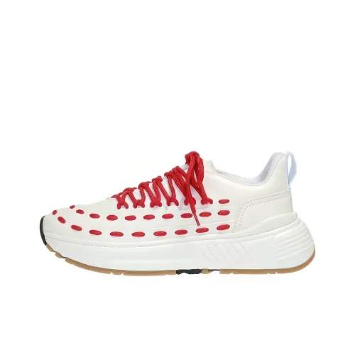 Bottega Veneta Speedster Sports Casual Shoes Women's White Red