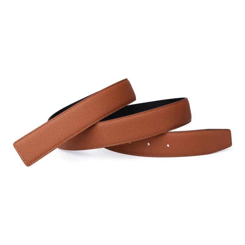 Jaylen Oos Compatible With Smooth Buckle/Pin Buckle/Automatic Buckle Cow Leather Leather Belts Men's Black 3.5cm/3.8cm-49