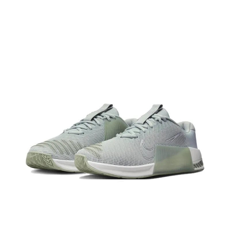 Nike Metcon 9 Anti Slip Wear Resistant Low Top Training Shoes Women's Gray Green-2