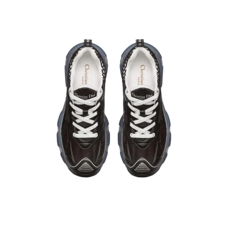 DIOR Vibe Monogram Slip Resistant, Abrasion Resistant, Lightweight Low Top Casual Shoes Women's Black-4