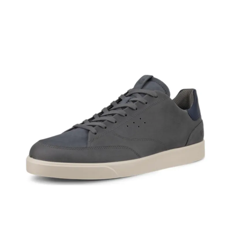Ecco Low Top Skateboard Shoes Men's Gray-2